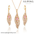 63600 Hot sale Party Needs Woman Gold Plated Jewelry Set with Zircon